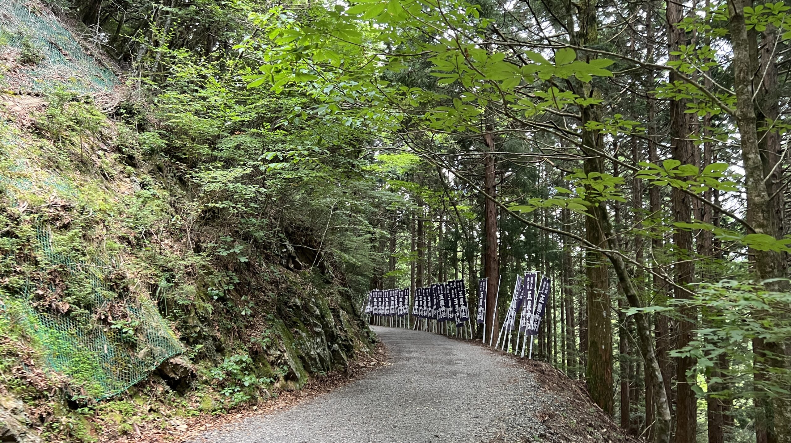 玉置神社の参道までの道のりの写真