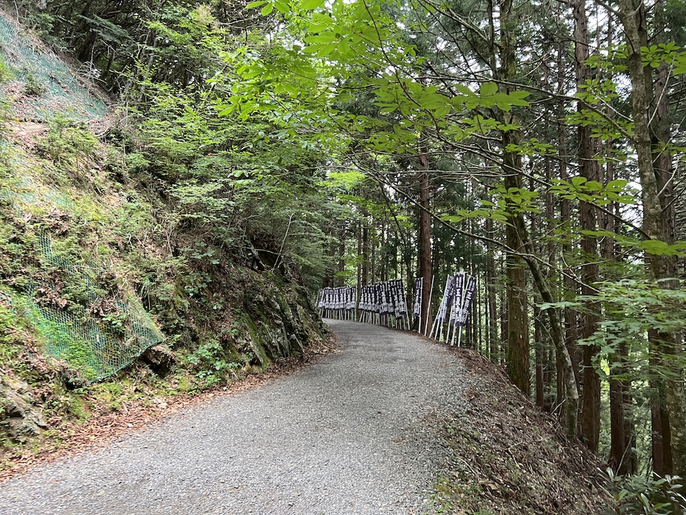 玉置神社の参道までの風景の写真